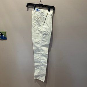 Gibi pants cream color 2 zippered pockets Size M